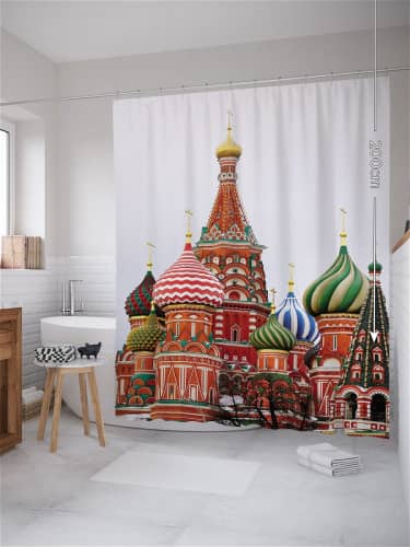 Купить Штора JoyArty для ванной тканевая 180х200 см по низкой цене
