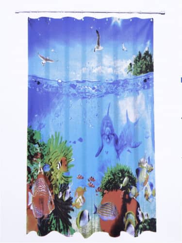 Купить Штора Vetta Подводный мир для ванной по низкой цене