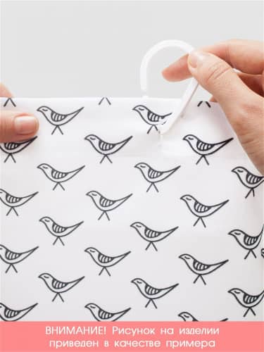 Купить Штора JoyArty Фруктовая мозаика для ванной из ткани с крючками 180х200 см по низкой цене