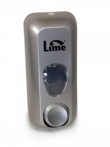 Купить Диспенсер Lime для жидкого мыла-пены серый 0.6 л по низкой цене