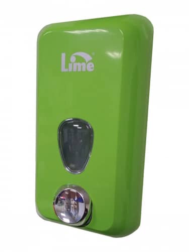 Купить Диспенсер Lime для жидкого мыла заливной зеленый 1 л по низкой цене