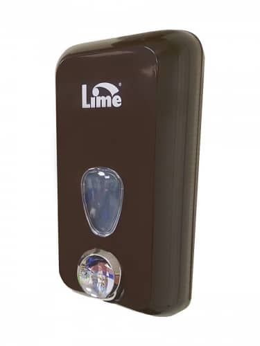 Купить Диспенсер Lime для жидкого мыла заливной коричневый  1 л по низкой цене