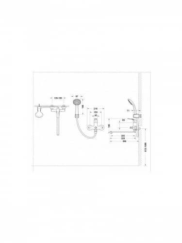 Купить Смеситель Bravat Bravat Fit 7F6135188CP-LB-RUS универсальный по низкой цене