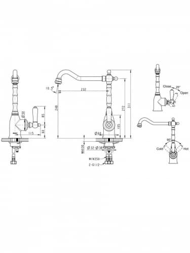 Купить Смеситель Bravat Art F775109C для кухонной мойки по низкой цене