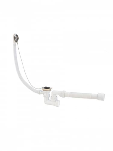 Купить Сифон Virplast для ванн Универсал с нержавеющей чашкой D70 мм и с гибкой трубой 11/2-D40 мм по низкой цене