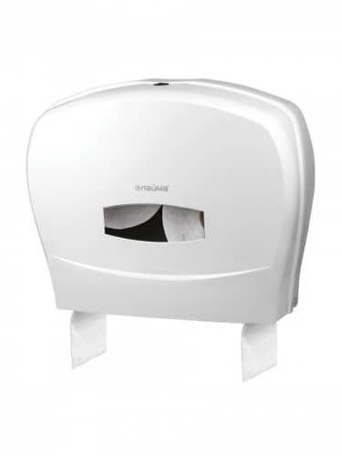 Купить Диспенсер Лайма Система T1 T2 для туалетной бумаги  большой белый пластик по низкой цене