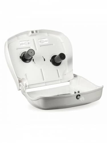 Купить Диспенсер Лайма Система T1 T2 для туалетной бумаги  большой белый пластик по низкой цене