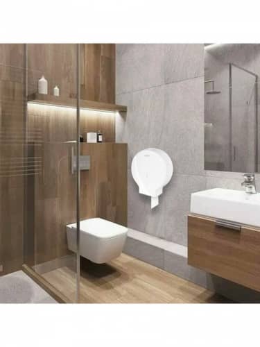 Купить Диспенсер Лайма Система T1 для туалетной бумаги большой белый пластик по низкой цене