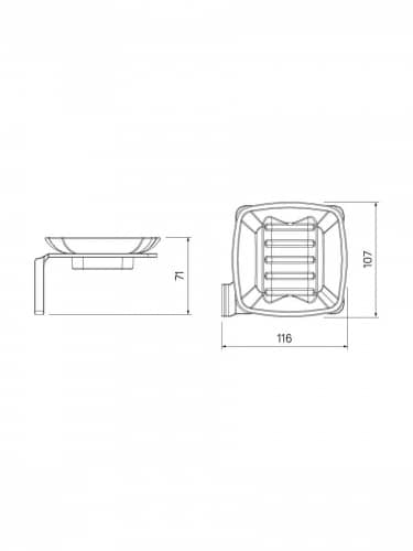 Купить Мыльница Iddis SLIBSG0i42 матовое стекло сплав металлов по низкой цене