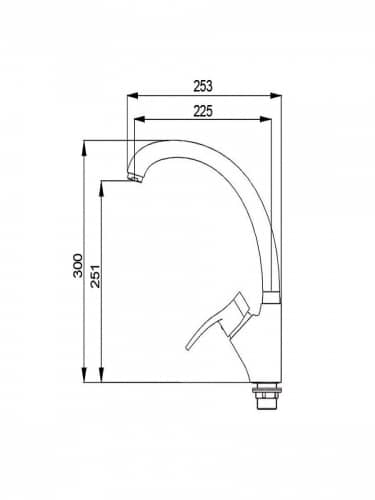 Купить Смеситель Raiber для кухни по низкой цене