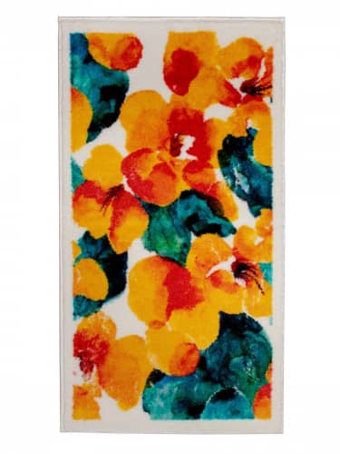 Купить Коврик ComeForte Flower Dust комплект из 2шт для ванной комнаты золотисто-желтый 57x100 см 50x57 см по низкой цене