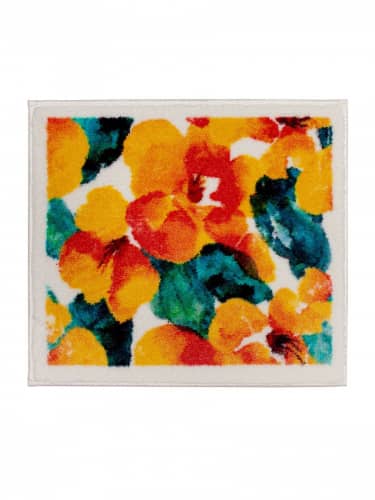 Купить Коврик ComeForte Flower Dust комплект из 2шт для ванной комнаты золотисто-желтый 57x100 см 50x57 см по низкой цене