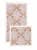 Купить Коврик ComeForte Ornamental комплект из 2 шт для ванной комнаты бежевый 57x100 см 50x57 см по низкой цене