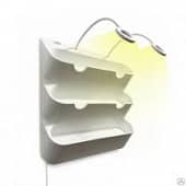 Купить Вертикальный сад BOXSAND 12 с подсветкой белый 60х65 см по низкой цене