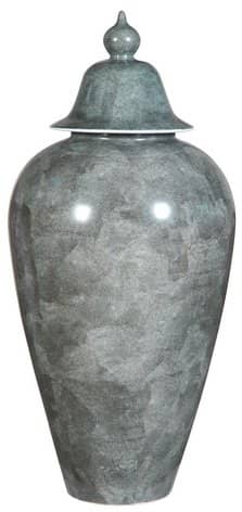Купить Ваза MHLiving Anaconda grey vase big настольная 006259 по низкой цене