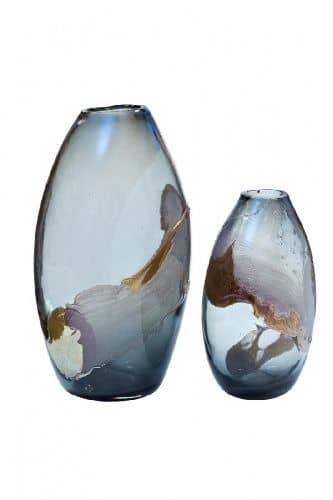 Купить Ваза Garda Decor HJ1459-28-Q87 стеклянная цветная H28D13 по низкой цене