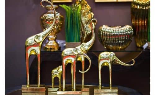 Купить Статуэтка Garda Decor Слон C1290 золотой по низкой цене