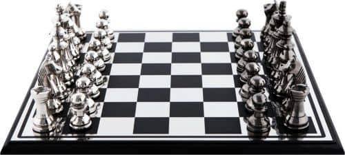 Купить Декор MHLiving шахматная доска с алюминиевыми фигурами 42214 008127 по низкой цене