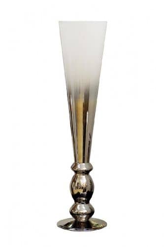 Купить Ваза Garda Decor 35BB-4690WS дымчато-белая Д20В90 по низкой цене