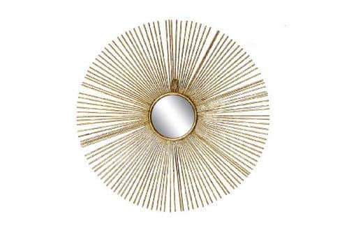 Купить Зеркало Garda Decor 37SM-0533 декоративное золотое 38,7х38,7х2,5 см, центр.диам.8,5 см по низкой цене