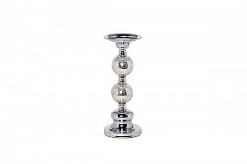 Купить Подсвечник Garda Decor 22-86642S Д11 В26 никелированный по низкой цене
