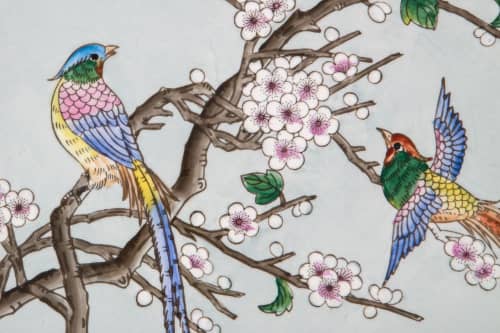 Купить Поднос MHLiving Parakeets 007340 по низкой цене