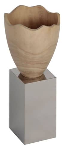 Купить Ваза MHLiving Elegia wooden 000528 по низкой цене