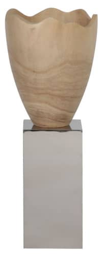 Купить Ваза MHLiving Elegia wooden 000528 по низкой цене