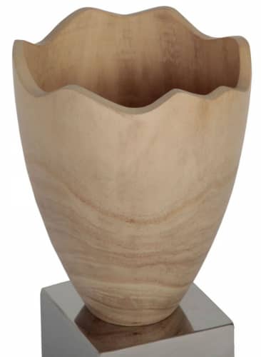 Купить Ваза MHLiving Elegia wooden 000528 по низкой цене