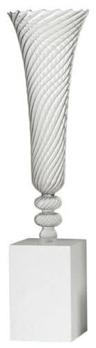 Купить Ваза MHLiving Crystal big white настольная 003113 по низкой цене