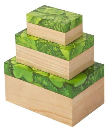 Купить Шкатулка MHLiving Leaves middle 004511 по низкой цене