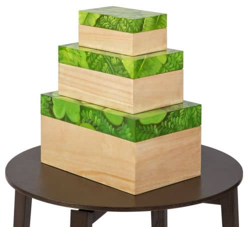 Купить Шкатулка MHLiving Leaves middle 004511 по низкой цене