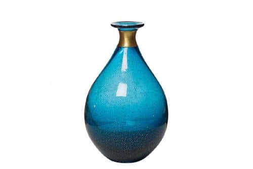 Купить Ваза Garda Decor KL1625-Q 16х25 синяя по низкой цене