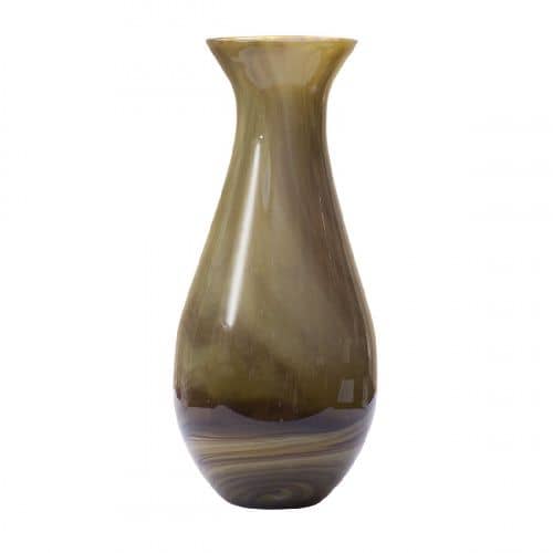 Купить Ваза Garda Decor HJ1225-38-H5 стеклянная желто-коричневая H37D16.5 по низкой цене