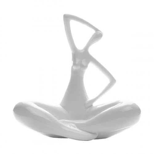 Купить Статуэтка Garda Decor Женщина C6128 белая по низкой цене