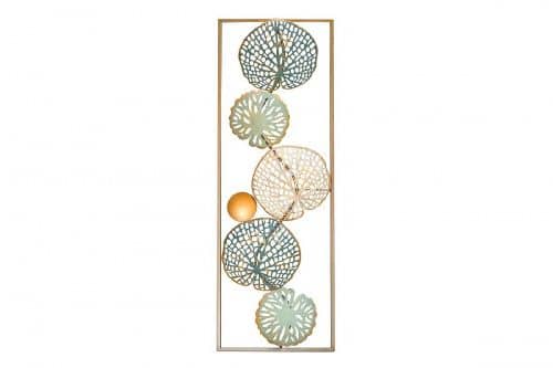 Купить Панно Garda Decor Листья декоративное настенное 37SM-0717-A 31,1х89,5х4,4 см по низкой цене
