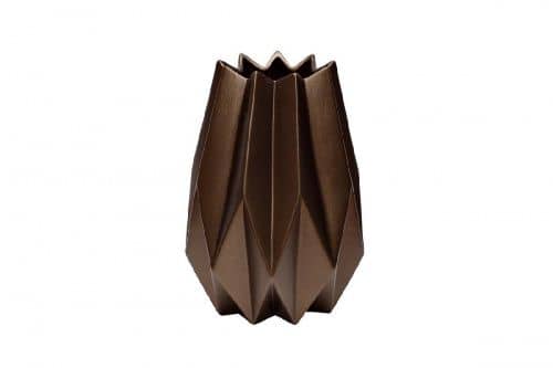 Купить Ваза Garda Decor WF01-25 керамическая цвет кофе 18х18х25 см по низкой цене