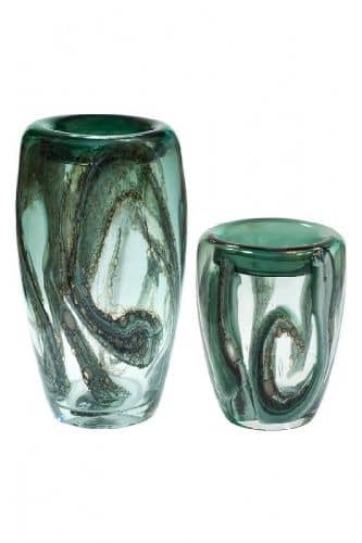 Купить Ваза Garda Decor HJ4143-20-Q88 зеленая H21xD15,5 см по низкой цене