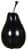 Купить Статуэтка MHLiving Pear black middle 006153 по низкой цене