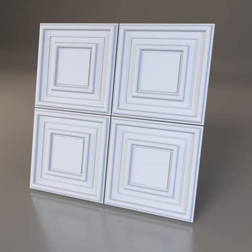 3D панель стеновая Relieffo Mirror 035 из пенополиуретана 600x600x30 мм