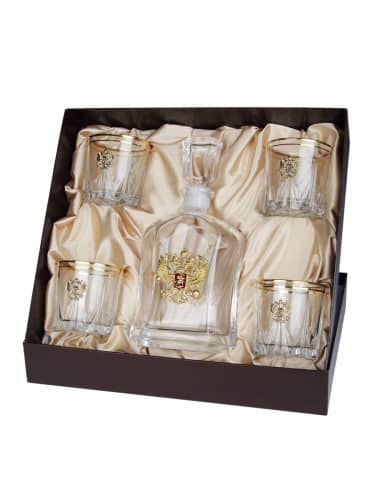 Купить Бокал Город Подарков набор Герб России-2 по низкой цене