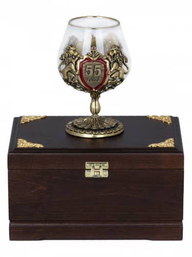 Купить Бокал Город Подарков С юбилеем 55 лет по низкой цене