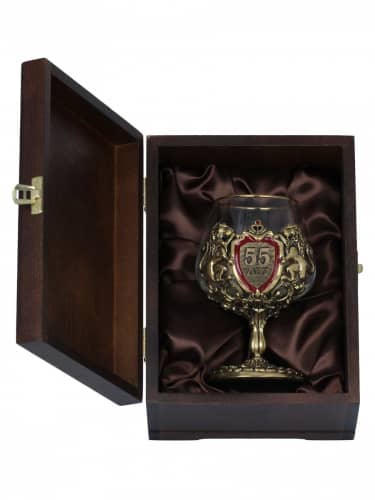 Купить Бокал Город Подарков С юбилеем 55 лет по низкой цене