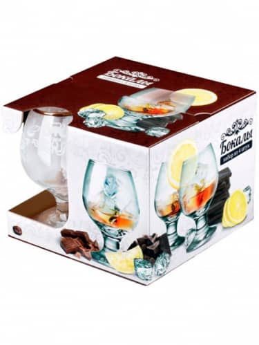 Купить Бокал Декостек для коньяка и бренди набор 4 шт 250 мл по низкой цене