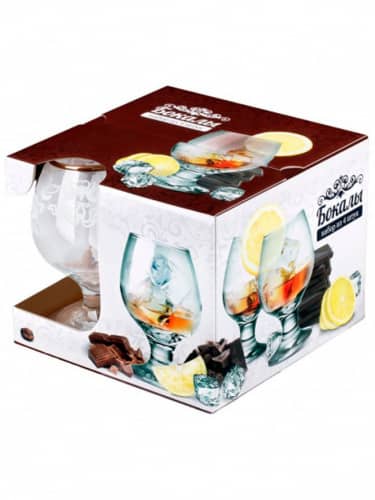 Купить Бокал Декостек для коньяка и бренди набор из 4 шт по низкой цене