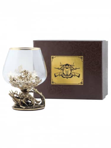 Купить Бокал Город Подарков охота на оленя, герб охотника по низкой цене