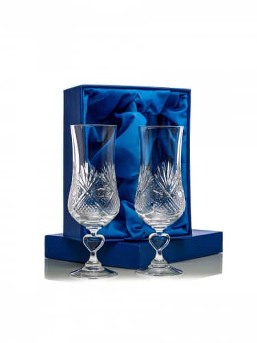 Купить Бокал Неман 1883 Червы для пива хрустальный, набор из 2 шт 500 мл по низкой цене