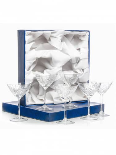 Купить Бокал Неман 1883 для мартини хрустальный набор из 6 шт 180 мл по низкой цене