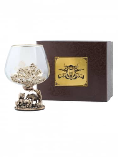 Купить Бокал Город Подарков Охота на кабана, герб охотника по низкой цене