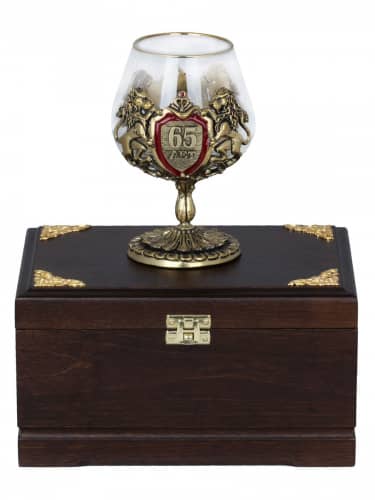 Купить Бокал Город Подарков С юбилеем 65 лет по низкой цене